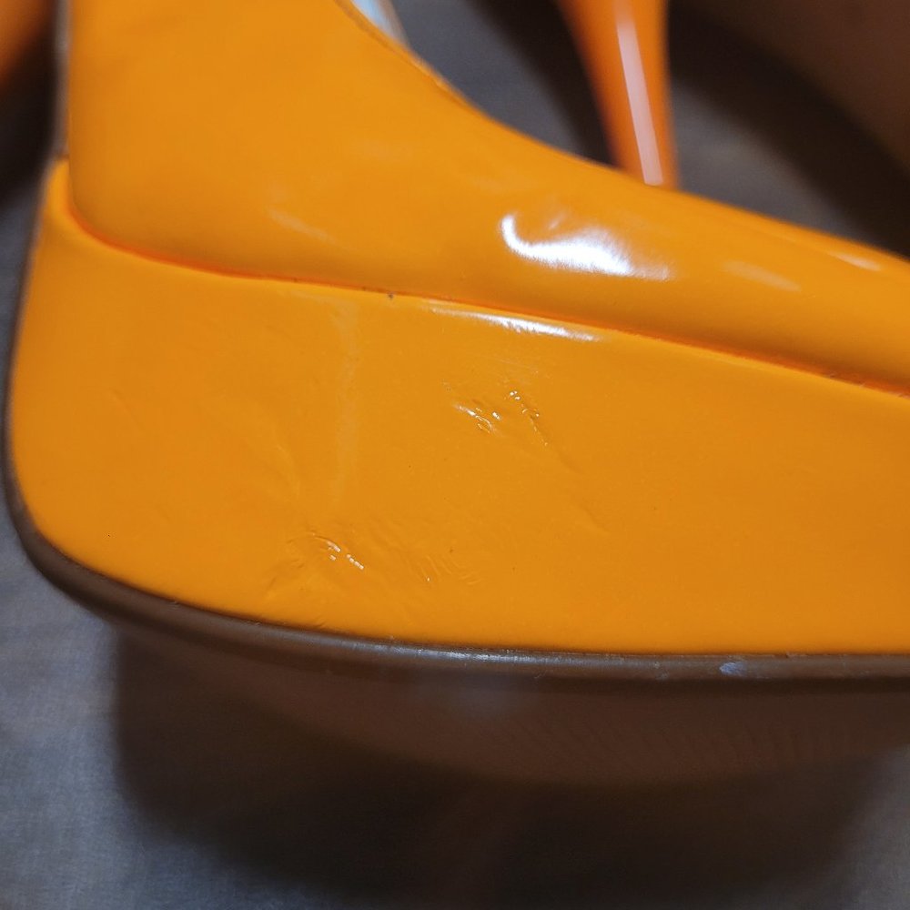 Charlotte Russe orange platform heels - Picture 4 of 7